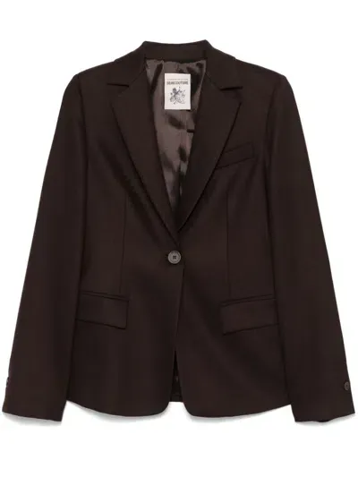 Semicouture Kristhen Blazer In Brown