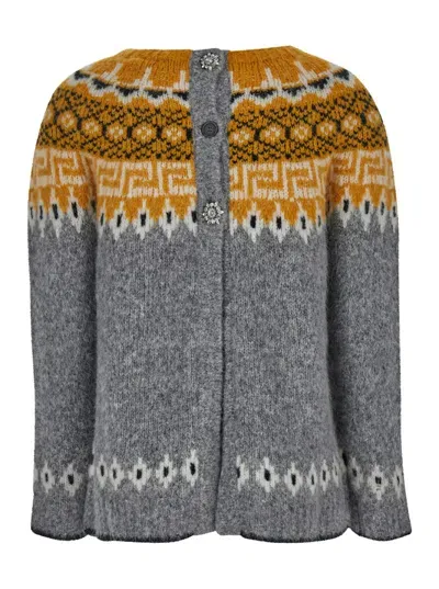 Semicouture Marilin Wool Blend Jumper In Grey