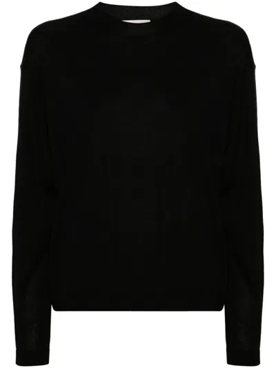 Semicouture Virgin Wool Sweater In Black