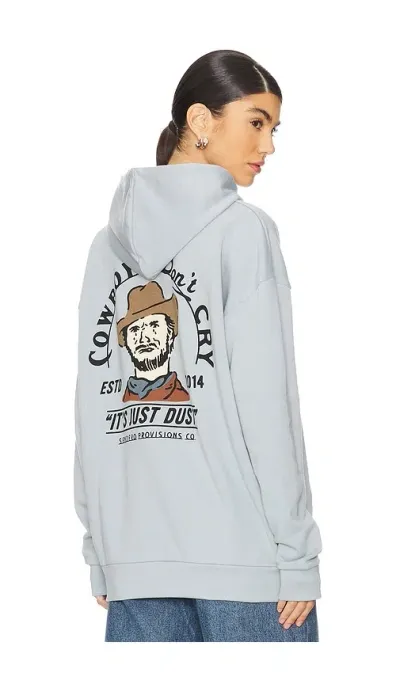 Sendero Provisions Co. Cowboys Don't Cry Hoodie In Sterling Blue