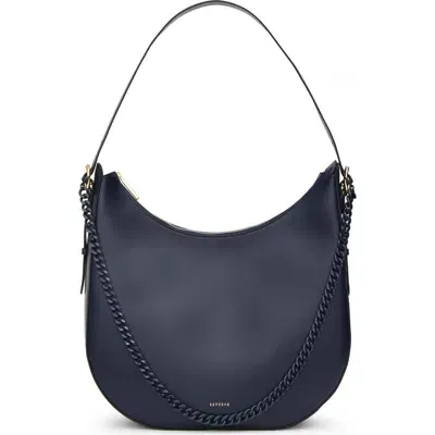 Senreve Fortuna Bag Smooth Leather Laptop Carryall In Deep Blue