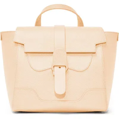 Senreve Midi Maestra Pebbled Leather 4-way Convertible Handbag In Chablis