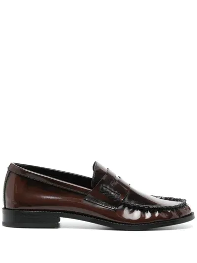 Senso Cooper Calf Leather Loafers In Orange