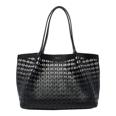 Serapian Secret Leather Tote Bag In Black