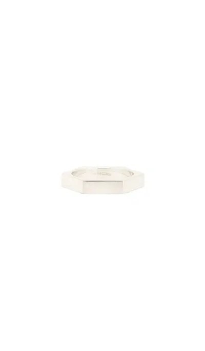 Serge De Nimes Hex Ring In Silver