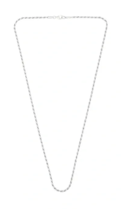 Serge De Nimes Rope Necklace In Silver