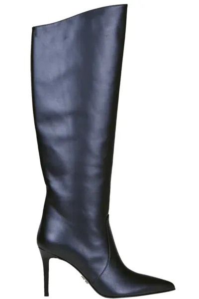 Sergio Levantesi Knee Boots In Black