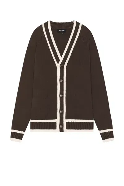 Ser.o.ya Aiden Knit Cardigan In Ash Brown