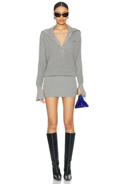 Ser.o.ya Katana Sweater Dress In Heathered Grey