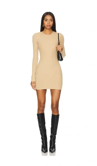 Ser.o.ya Lauren Mini Dress In Beige