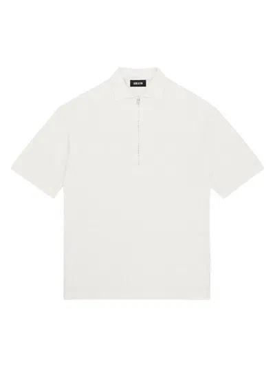 Ser.o.ya Men's Archer Knit Polo Shirt In White