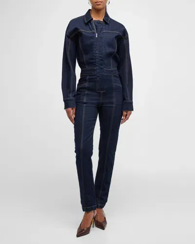 Ser.o.ya Waverly Denim Jumpsuit In Rinse