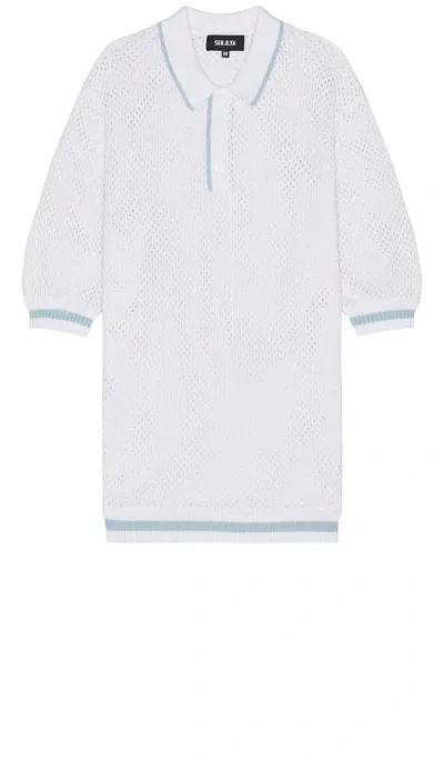 Ser.o.ya Zane Crochet Polo In White