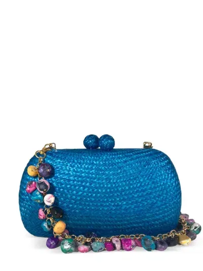 Serpui Josephine Clutch Bag In Blue