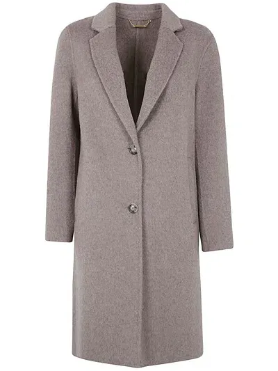 Seventy Single Breasted Coat In Brown