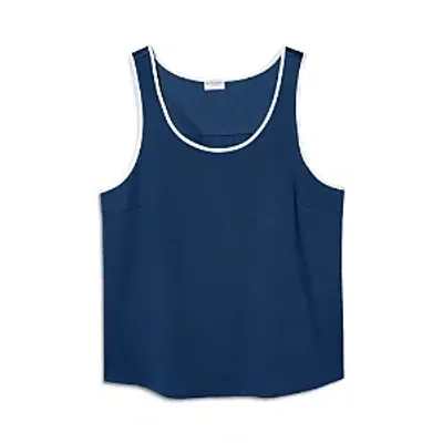 Sferra Caricia Swing Tank Top In Navy/white