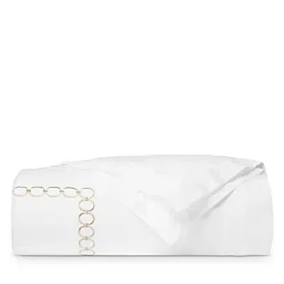 Sferra Catena Duvet Cover, Twin In White/sand