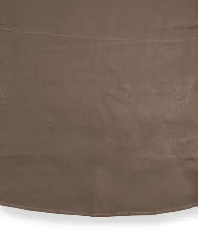 Sferra Festival Round Tablecloth, 90"dia In Pewter