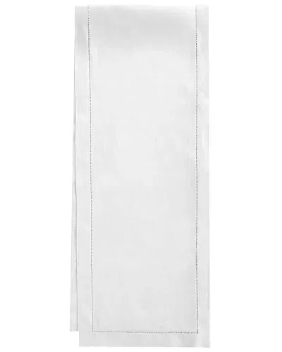 Sferra Hemstitch Table Runner, 15" X 108" In White