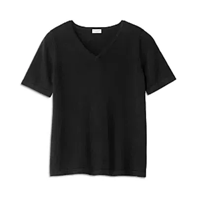 Sferra Intimita Cashmere V Neck Top In Black