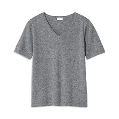 Sferra Intimita Cashmere V Neck Top In Grey