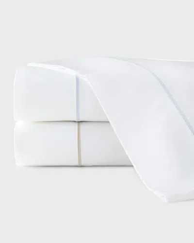 Sferra Marcus Classic King Sheet Set In White/blue