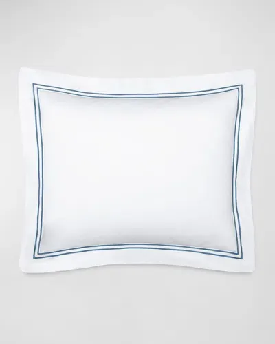 Sferra Grande Hotel Euro Sham In White/cadet