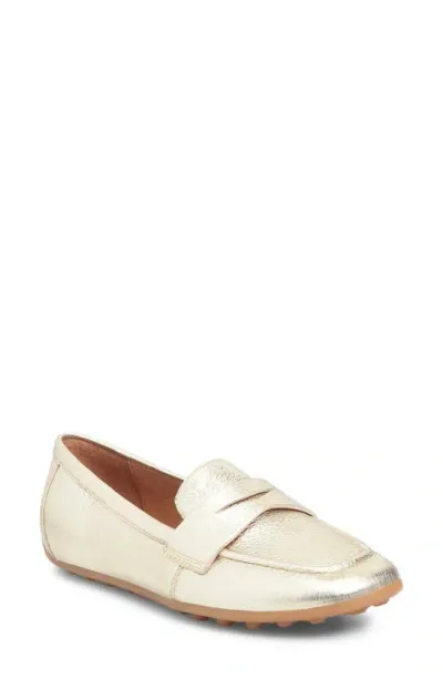 Söfft Allie Moc Toe Penny Loafer In Platino