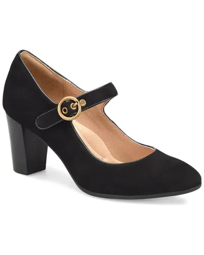 Söfft Petra Mary Jane Pump In Black Suede