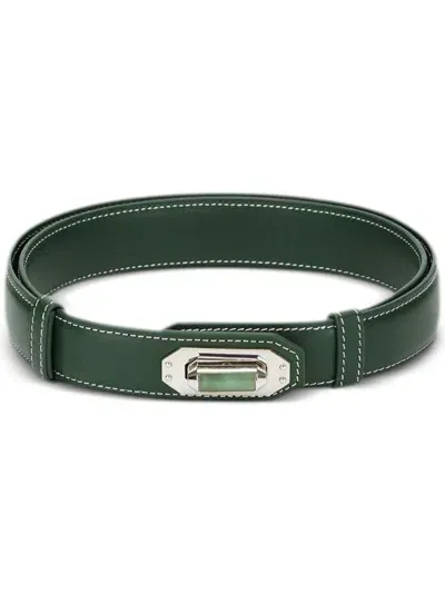 Shanghai Tang Jade Lock Belt In Green