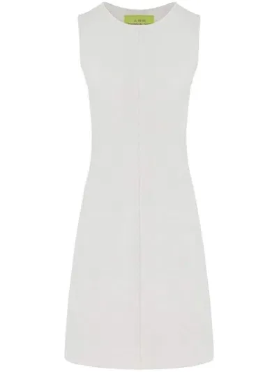 Shanghai Tang Reversible Jacquard A-line Dress In White