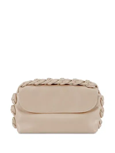 Shanghai Tang Rose Knot Clutch Bag In Neutrals