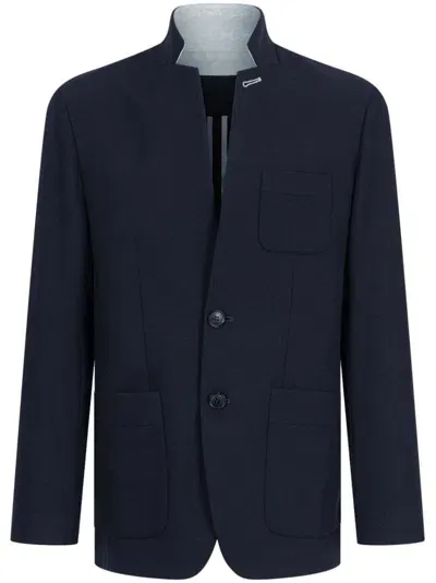 Shanghai Tang Ultra-light Two-button Blazer In Blue