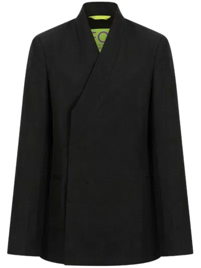 Shanghai Tang Wool Blazer In Black