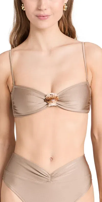 Shani Shemer Rosalin Bikini Top Toffee