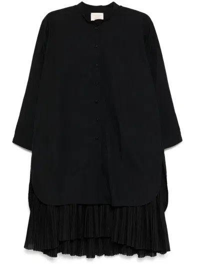 Shanshan Ruan Shirt Dress In Black