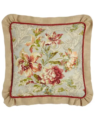 Sherry Kline Home Fresco Ruffled Square Pillow In Multi