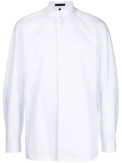 Shiatzy Chen Mandarin-collar Shirt In White