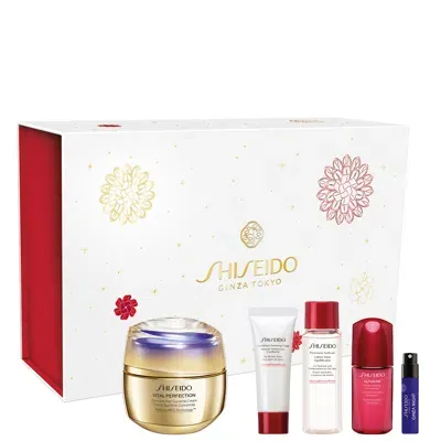 Shiseido Vital Perfection Uplifitng And Firming Cream Advanced Holiday Kit (worth £142) In White