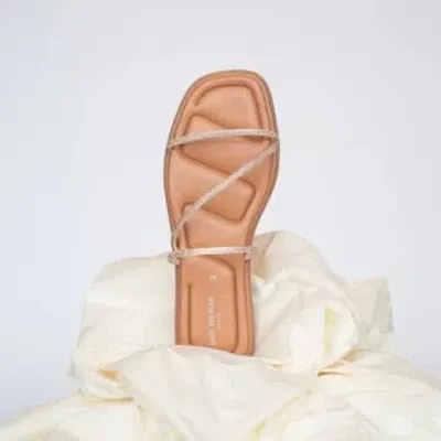 Shoe The Bear Selena Glam Sandal Champagne In Tan Leather