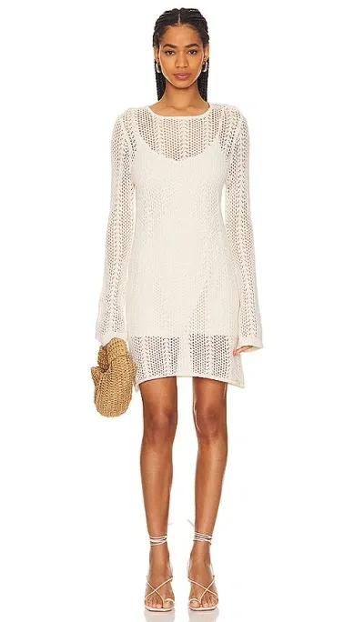 Shona Joy Arlo Mini Dress In Ivory