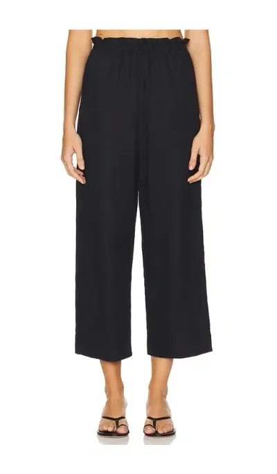 Show Me Your Mumu Peggy Pants In Black Linen