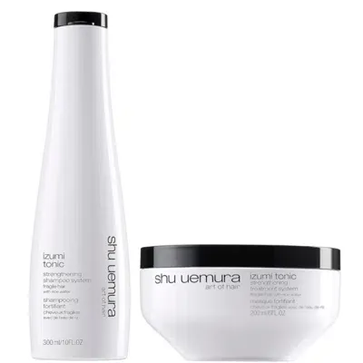 Shu Uemura Art Of Hair Izumi Tonic Rice Water Shampoo And Hair Mask Routine In White