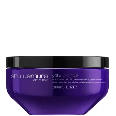 Shu Uemura Art Of Hair Yubi Blonde Anti-brass Purple Balm For Bleached, Highlighted Blonde Hair 200ml In White