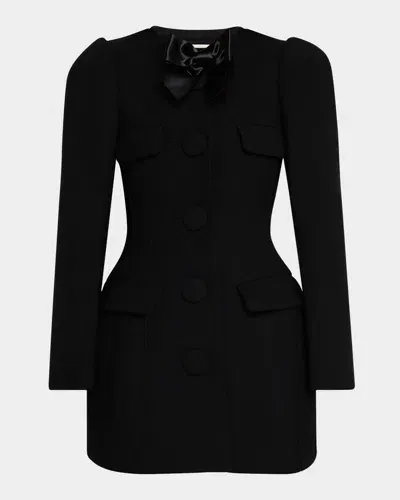 Shushu-tong Cinch-waist Jacket In Black