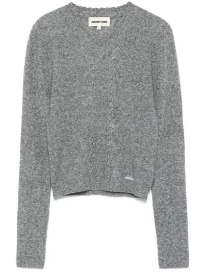 Shushu-tong Cropped Sweater In Grey