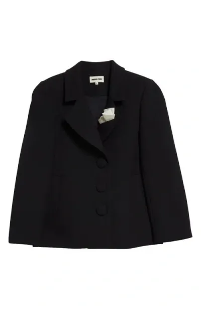 Shushu-tong Shushu/tong Oversize Gabardine Blazer In Ba100 Black