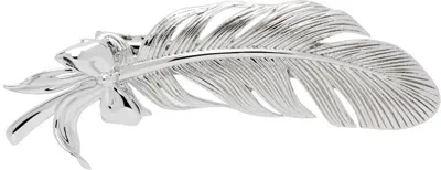 Shushu-tong Silver Yvmin Edition Straight Feather Bowknot Hair Clip