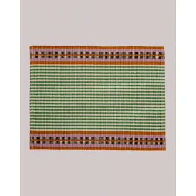 Siafu Home Maua Handwoven Placemats In Green