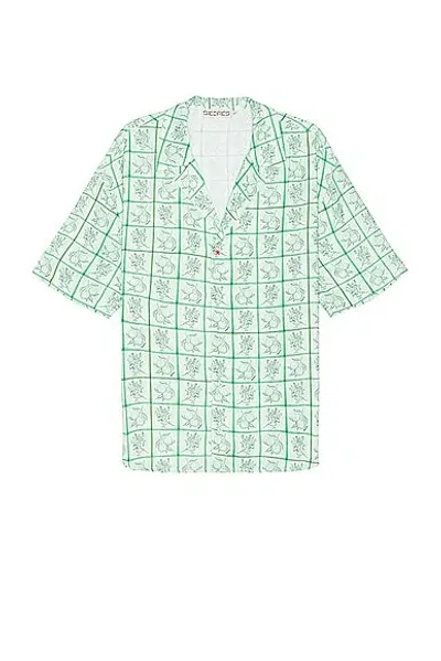 Siedres Colton Resort Collar Short Sleeve Shirt In Green